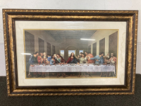 Framed Last Supper Painting