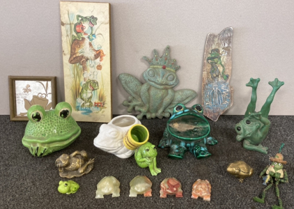 Assorted Frog Decor