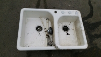 Cast iron sink