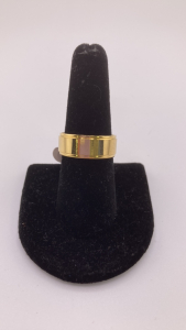 Gold Toned Band Ring Size 8