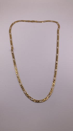 Gold Toned Figaro Necklace