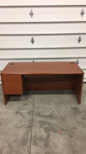 Hon Brand 66” Long Wood 3-drawer Lockable Office/Computer Desk With Keys