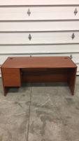 Hon Brand 66” Long Wood 3-drawer Lockable Office/Computer Desk With Keys