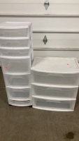 (2) Plastic Drawer Storage Units