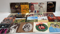 (20) Assorted Vinyl Records - The Rambos, The Downings, Christian and more