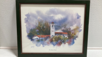 Framed Boise Depot Watercolor Print