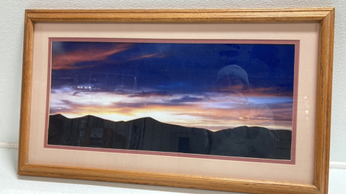 Framed Sunset Picture