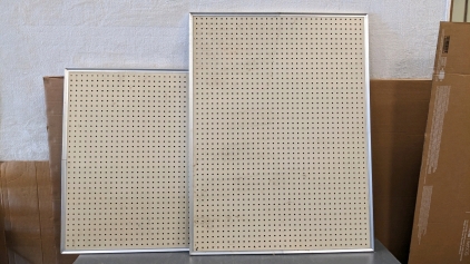 (2) 36x48 Framed Peg Boards
