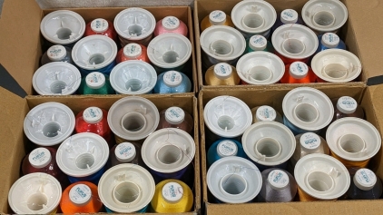 (48) Fufus Rayon Thread Spools