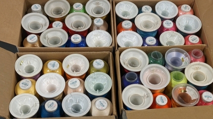 (48) Fufus Rayon Thread Spools