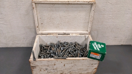 1/2"x3-1/2" Lag Screws in Wood Box