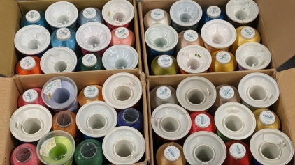 (48) Fufus Rayon Thread Spools