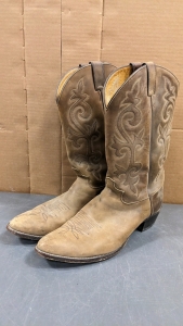 Justin Leather Cowboy Boots