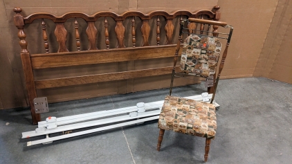 King Bed Frame, Vintage Valet