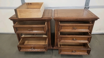 Pair of Flanders 3 Drawer End Tables