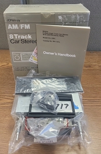 Apparently Unused JCPenney AM/FM 8 Track Car Stereo