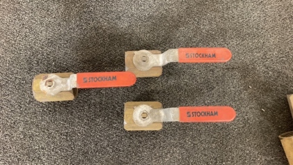 (3) Stockham Brass Ball Valves