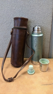 Stanley Thermos w/Leather Carry Case