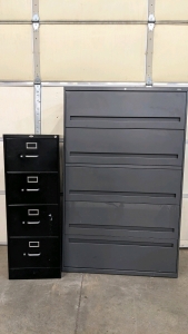 Lateral File Drawers w/Key, Legal-size File Cabinet