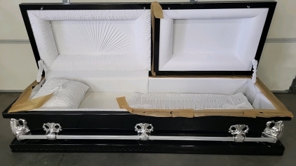 Brand New Black Casket