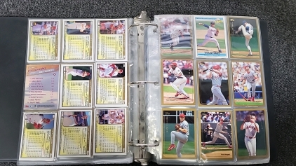 Binder of Baseball Cards
