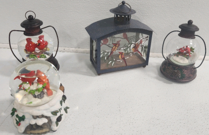 (3) Cardinal Globes, Cardinals Lantern