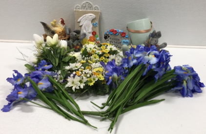 Decorative Flowers, (2) Stuffed Mice, Hanging Vase, & More!
