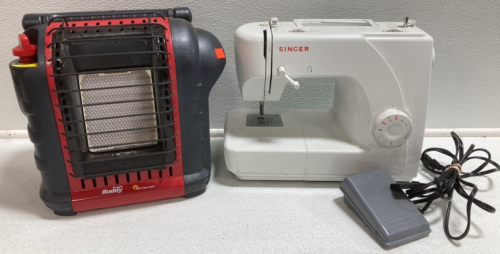 Portable Heater, Singer Sewing Machine