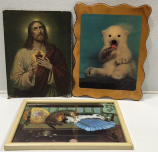Wall Decor Including Decoupage Polar Bear