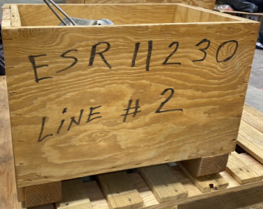 Leeson wash guard 1 horse power 1725 RPM 3 Phase Electric Motor in Wood Crate