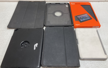 (5) Various Tablet Cases, (1) Fire HD 10 Case
