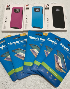 (3) Samsung Galaxy S6 Cases, (5) Samsung Galaxy S6 Simple Snap Screen Protectors