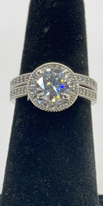 (1) Set Of Two Halb Design Wedding Rings .925 Size 5.5