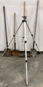 Shovels, Thatcher, & Sprinkler