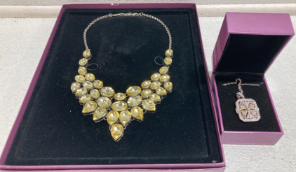 Suzanne Somers Jewelry: Canary Yellow Necklace, Locket Necklace