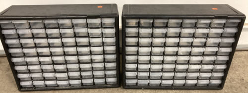 (2) Plastic 64-Drawer Storage