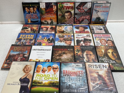 (25) Assorted DVDs: Classics, War, Drama