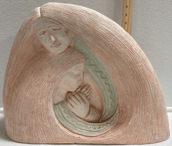 Ceramic Mother-Daughter Yard Art