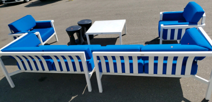 7 Pcs Poolside Patio Furniture Set