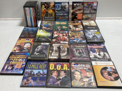 (17) Assorted DVDs: Classics and Religious, (6) Multi-DVD Packs