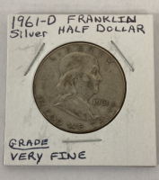 1961-D Franklin Silver Half Dollar