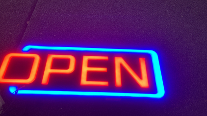Open Neon Sign