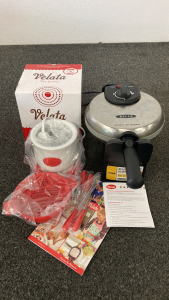 Bella Belgian Waffle Maker And Velata Fondue Set- Both Work