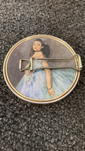 Vintage Stow Away Makeup Mirror Compact