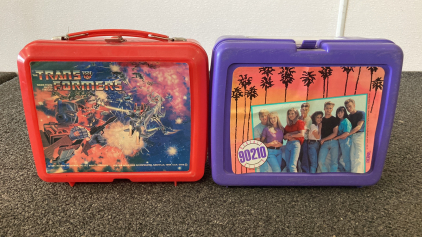 Transformers And Beverly Hills 90210 Lunch Boxes