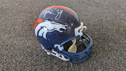 John Elway Autographed Denver Broncos Mini Helmet