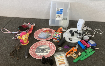 Plates, Flashlights, and More