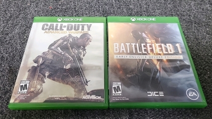 Call of Duty Advanced Warfare and Battlefield 1 Early Enlister Deluxe Edition Xbox One Games