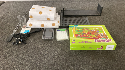 Sheets, Grill Pan, Puzzle And More