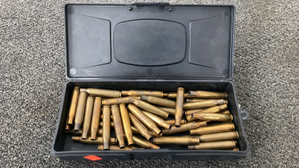 (50) REM .270 Spent/Unprimed Brass Casings In Box